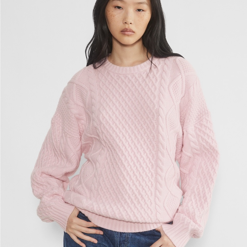 Sunday best Peggy sweater baby pink